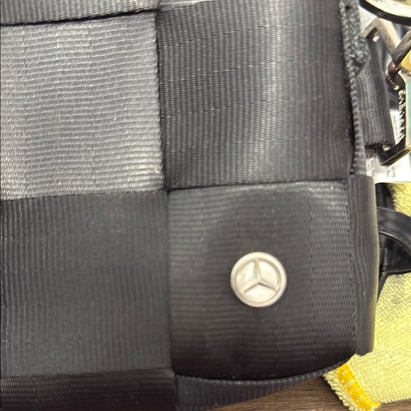 Harveys Black Woven Shoulder Bag with Silver Hardware - Picture 3 of 5